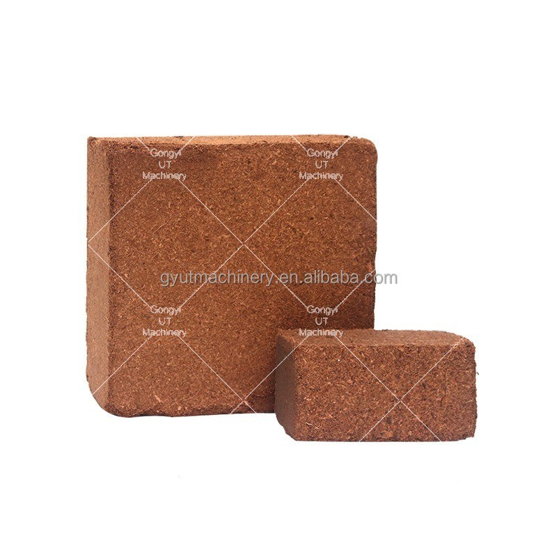 Elektrisch aangedreven machines voor het maken van kokosroetblokken voor dierenbedden Productiesysteem