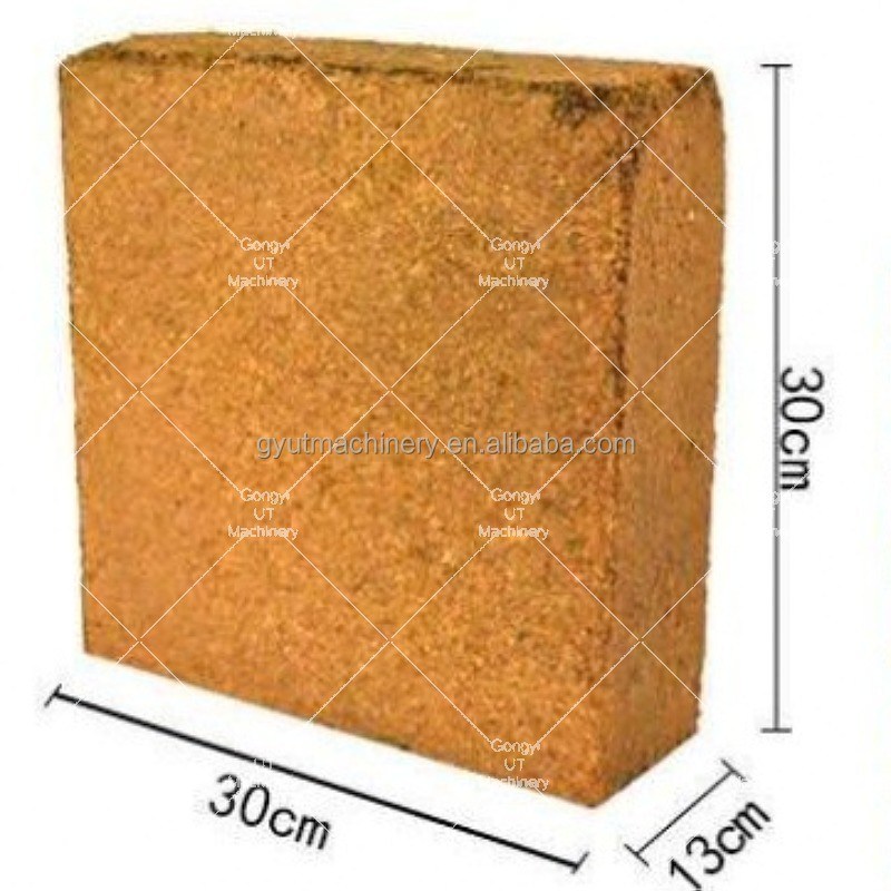 3500 kg capaciteit Kokosnotenbakstenen persmachine voor balen Grootte 600*400*300 mm