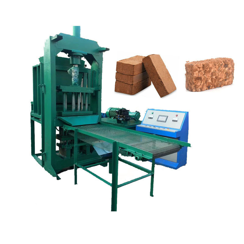 Spanning 380v Compressed COCO-PEAT Brick Making Machine voor kokosvezel blokpers