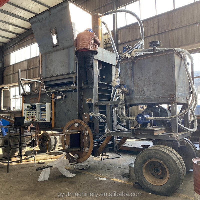 Gecombineerde Silage Baler Wrapper Machine voor Hydraulisch Straw Alfalfa Cotton Seeds Packing Bagging