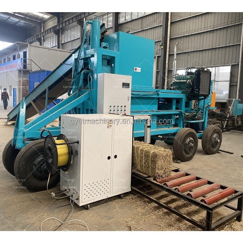 Houtzaagstof Hooibaler Bagging Machine Equipment met 80-120 Bales Capacity en PLC