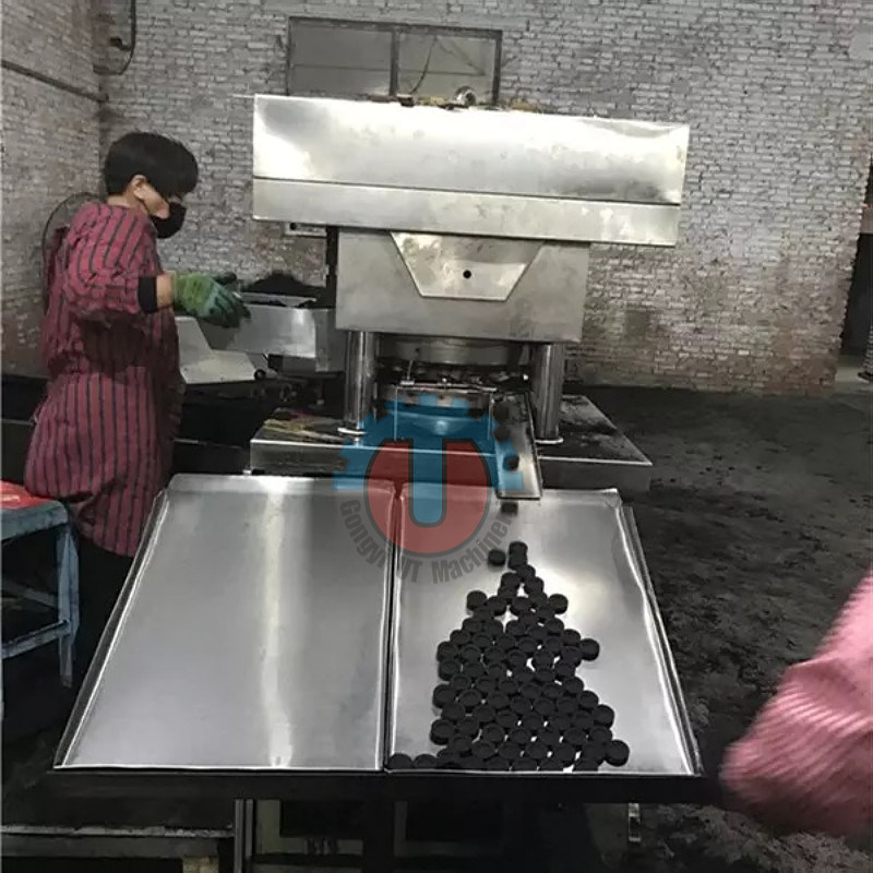 30000pcs/h Capaciteit Hydraulische pers Shisha houtskool maken van briquette machine voor de markt