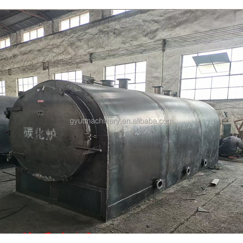 7.5kw 0,75 Rotary Carbonisation Furnace Solution voor de recycling van katoenstokbriketten