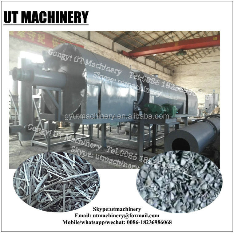 7.5kw 0,75 Kokosschelverkoolingsoven voor grootschalige houtskoolproductie