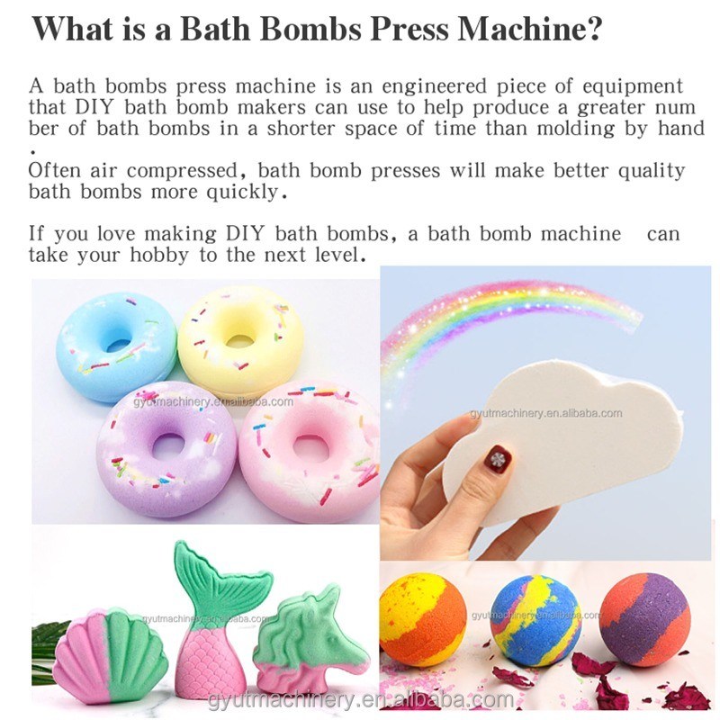 Vlekvrye staal buigmachines Mini Smoky Bath Bomb Bubble Block Ball Press voor bedrijven