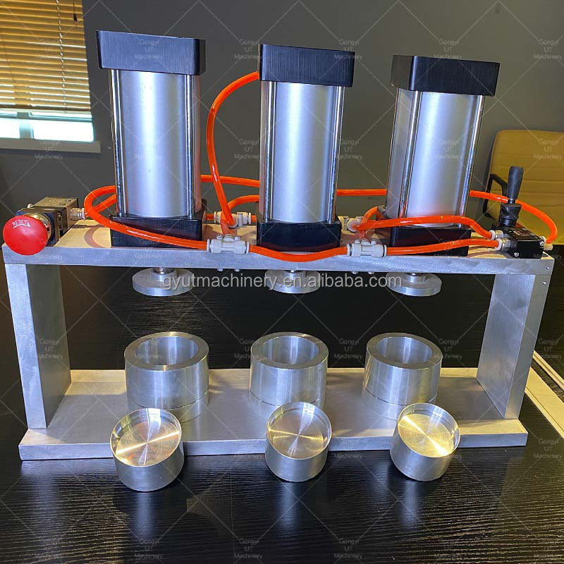 Vlekvrye staal buigmachines Mini Smoky Bath Bomb Bubble Block Ball Press voor bedrijven