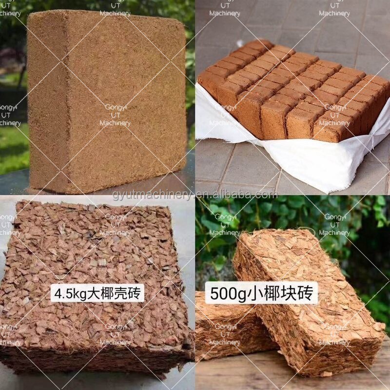 5 KG Coir Pit Bagger Machine voor en Coco Peat Block Pressing 8mm-75mm Diameter