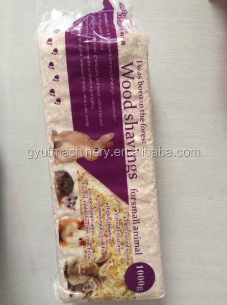 Houtverpakkingsmateriaal Multifunctionele verpakkingsmachine voor dierenbedden 1000 g per zak