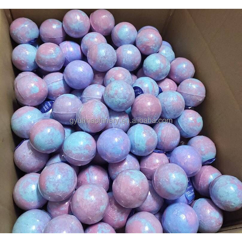 Verpakkingsmachine voor barzeep en badballen met rekfilm met video-technische ondersteuning