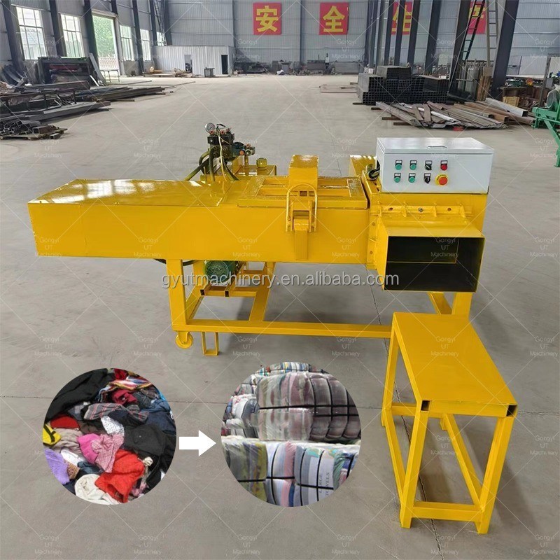380*150*70 mm Balen Grootte Afvalkleding Baler Rags Baling Press Machines voor recycling