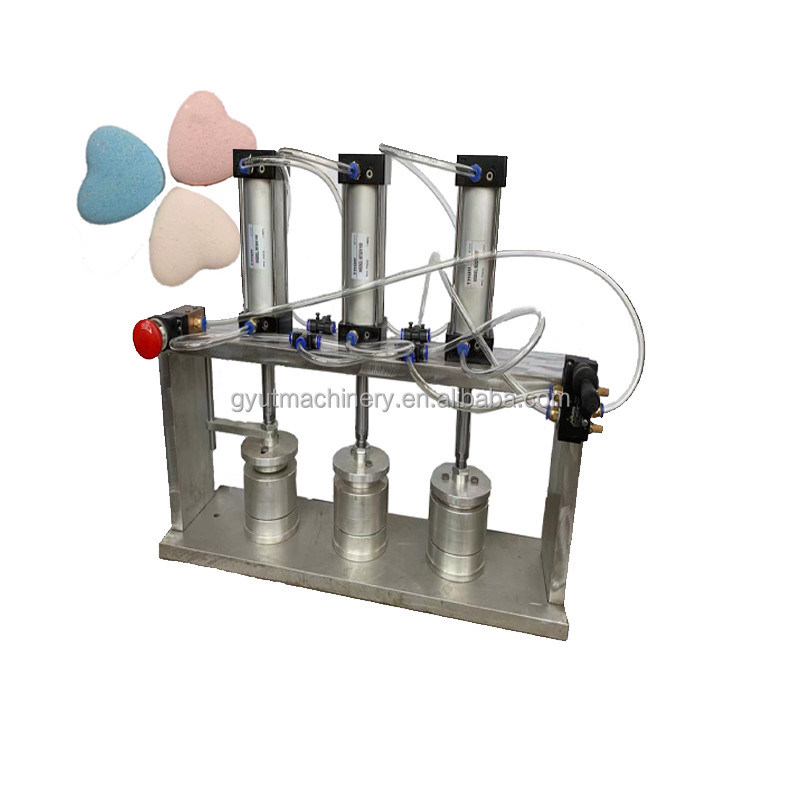 Gemakkelijk te bedienen badbom zoutbal handmatige pers voor kleine krimp wrap fizzy machine