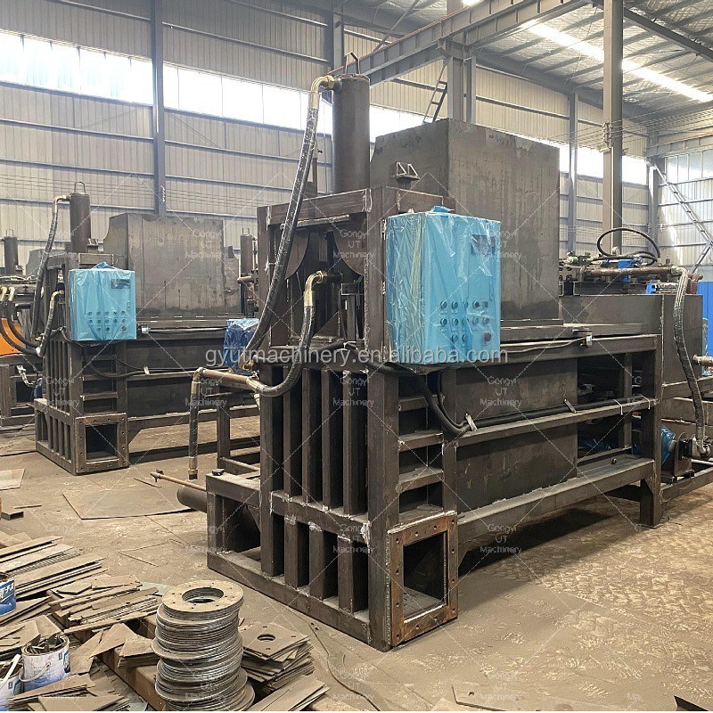 Plasticsak verpakking drie rammen Baler Bagging Press voor hout scheeren en zaagsel balen