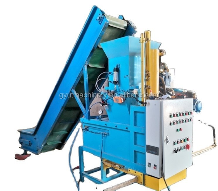 Hoog doorlaatvermogen houtzaagstof splijten baler pers zakmachine voor paardenbedden