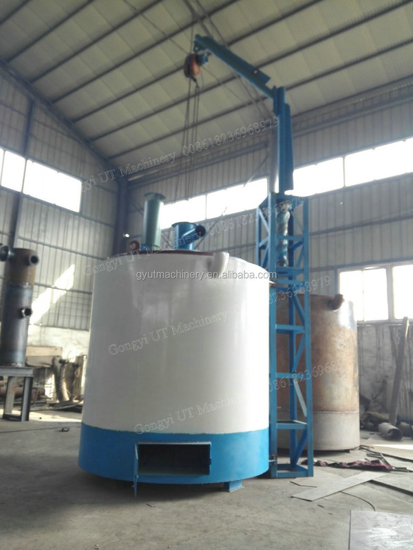 15kw Multi Function Biocarbon Carbonization Stove voor het maken van BBQ Houtskool met behulp van houtblokken