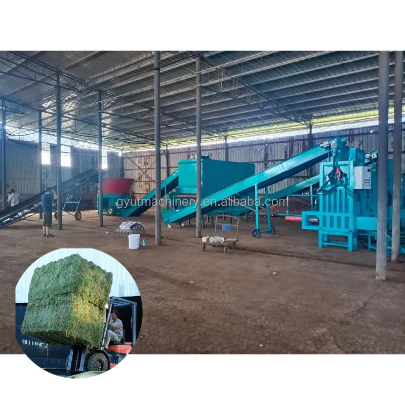 30x40x70cm Bale Size Baling Press Machine voor grote Hydraulische Silage Alfalfa Hooi Verpakking