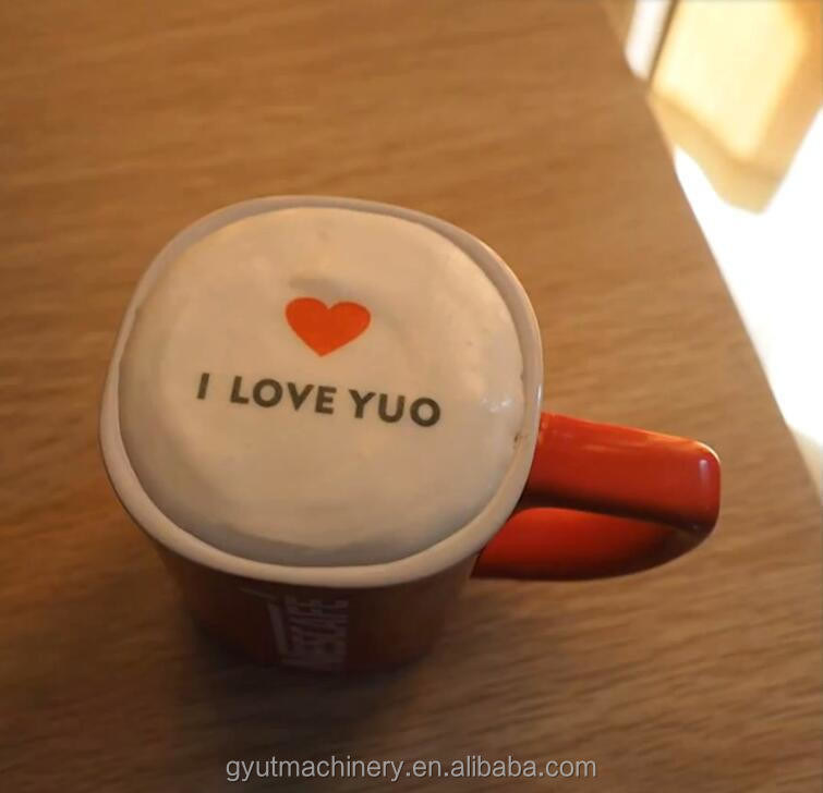 4 Kleuren CMYK Inkjet Printer voor zelfstandig drukken van koffie Voedsel Roos en bloem tegen betaalbare prijzen