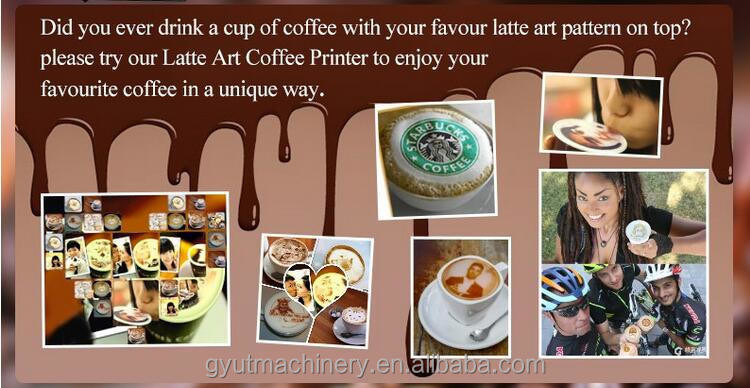 USB2.0 High Speed Connection eetbare inkt koffieprinter voor Selfie Latte Art Printing