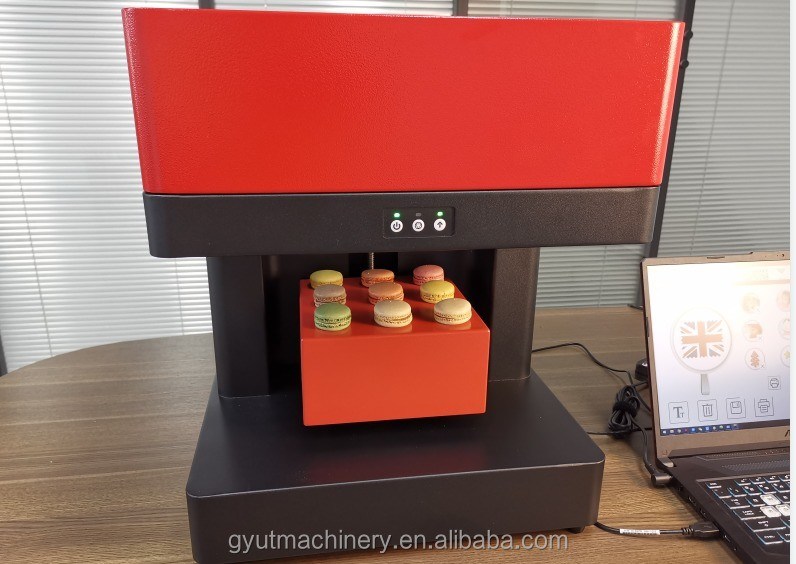 Smart Inkjet Mini Color Coffee Printers 3D Food Cake Printing Machine voor commercieel gebruik