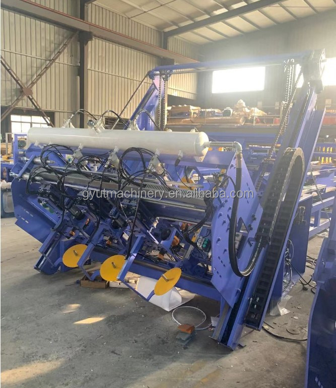 Machine voor het banden van kanten met warmdrukwerk voor de productie van palletbenen van houtzaagzaag