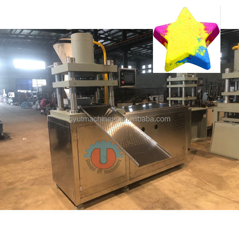 Kleine bestellingen Volledig automatische badballenvormmachine voor het maken van vierkante ronde badbommen