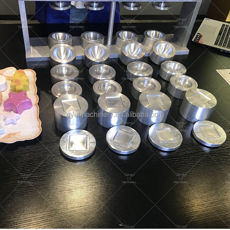 Goedkope pneumatische thuisbadbom handpersmachine voor zelfstandig shampoo bar maken