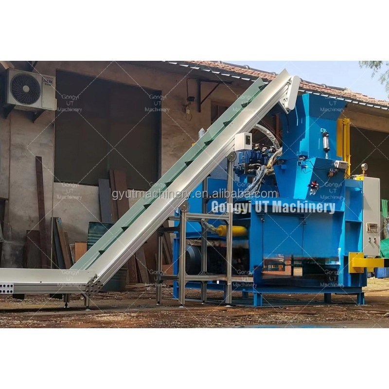 Hout scheerbalzakken Compressemachine voor het maken van dierenbedden hooi 2300*5700*2900mm