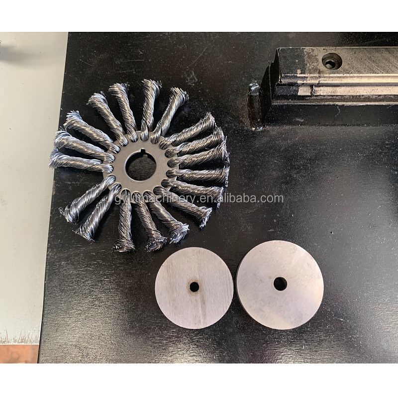 Hoge duurzaamheid 2.2kw staaldraad gedraaide borstelmachine voor 450mm borstels