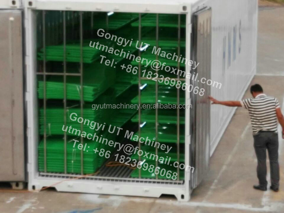 Compacte container type hydroponische gerstvoeder groeikamer voor optimale groei doos grootte