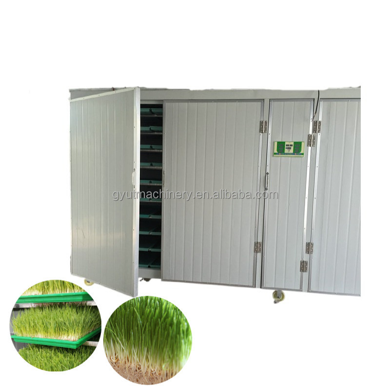 Compacte container type hydroponische gerstvoeder groeikamer voor optimale groei doos grootte