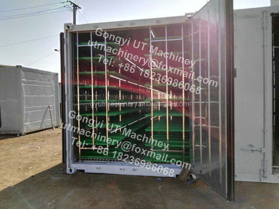 Containertype Groeimachine voor tarwezaad en gerstgras voor productie-installaties