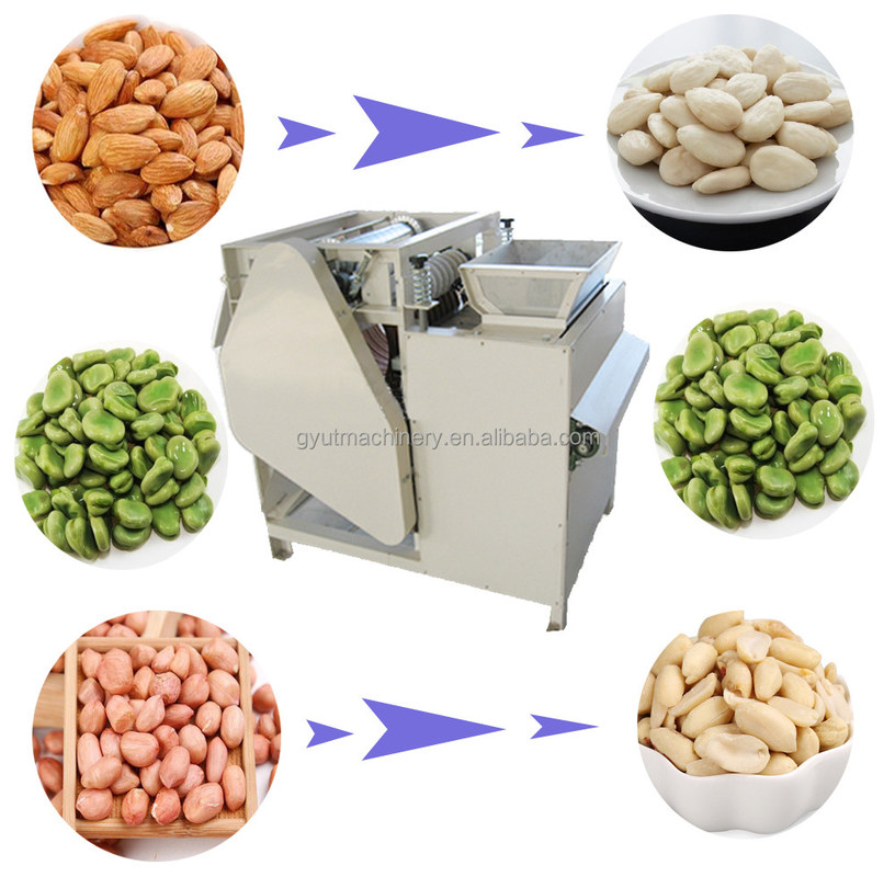 Afslag Semi Automatische Cashew Nut Peeling Machine in zilver met 1000X800X770mm Grootte